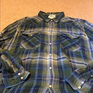 Mens XL lucky brand Flannel